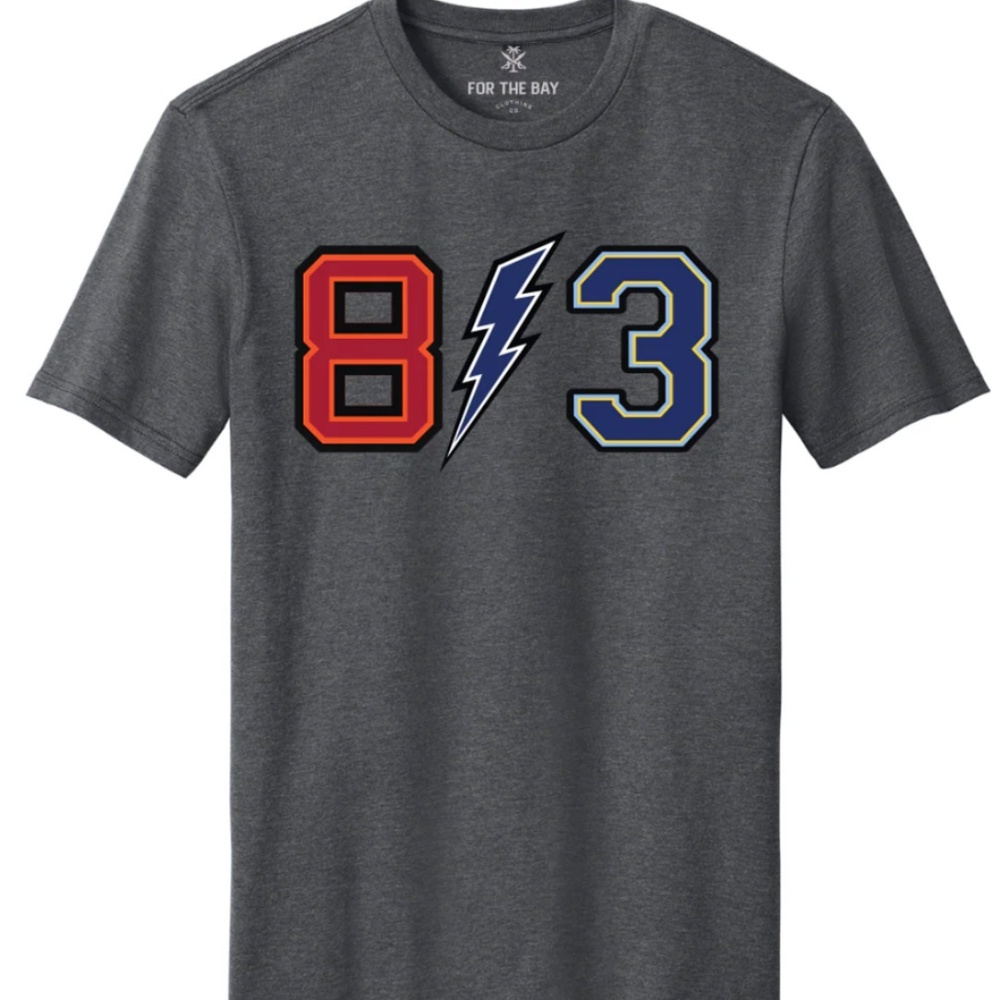 813 Unisex Tee For The Bay Clothing‎ Co. Tampa Size XXL